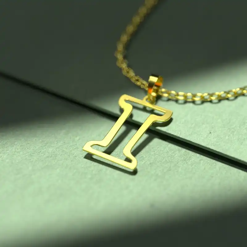 گردنبند طلا 18 عیار زنانه مدوپد مدل حرف I کد H3-1-1089