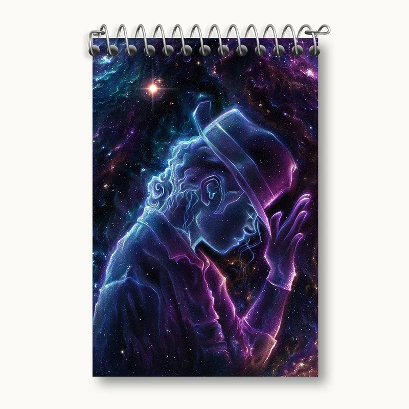 دفتر یادداشت 50 برگ خندالو مدل مایکل جکسون (Michael Jackson) کد F1168