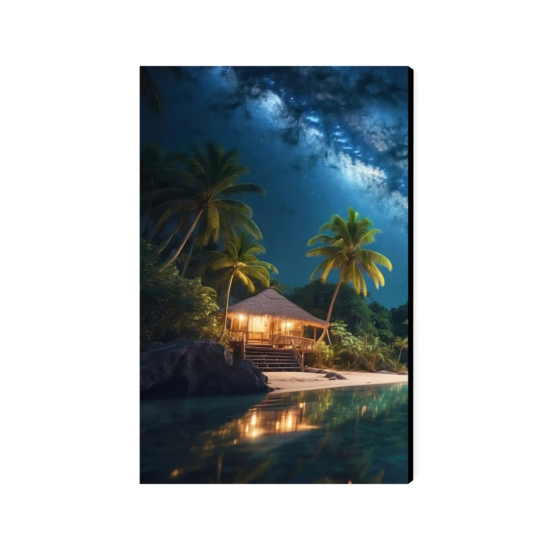 تابلو شاسی عرش مدل فانتزی منظره ساحل و دریا کد As4733