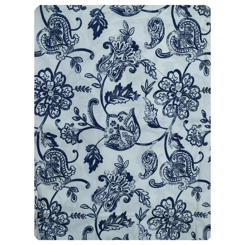 ملحفه کتان نخ پانیذ پود مدل ترمه کد P111-1 یک نفره سایز 235x170 سانتی‌متر