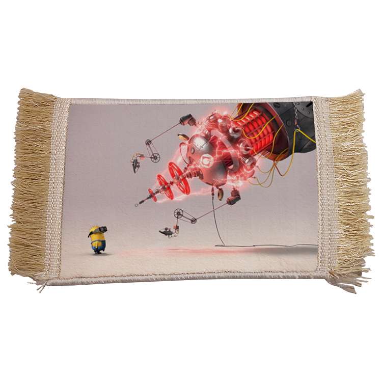 فرش ماشینی دیوارکوب مدل مینیون کد 52