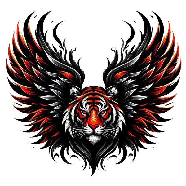 استیکر پارچه و لباس پاد آفرین طرح ببر کد 4156