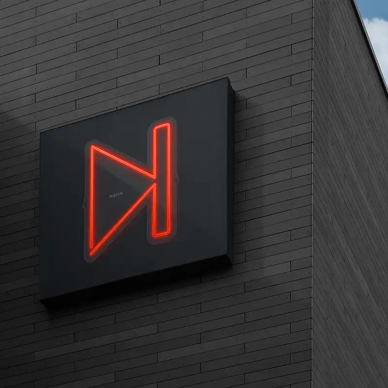 چراغ دیواری نئون دیزاین طرح Next_RD