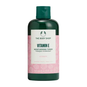 تونر پاک کننده پوست صورت بادی شاپ مدل Vitamin E مناسب برای انواع پوست حجم 250 میلی لیتر