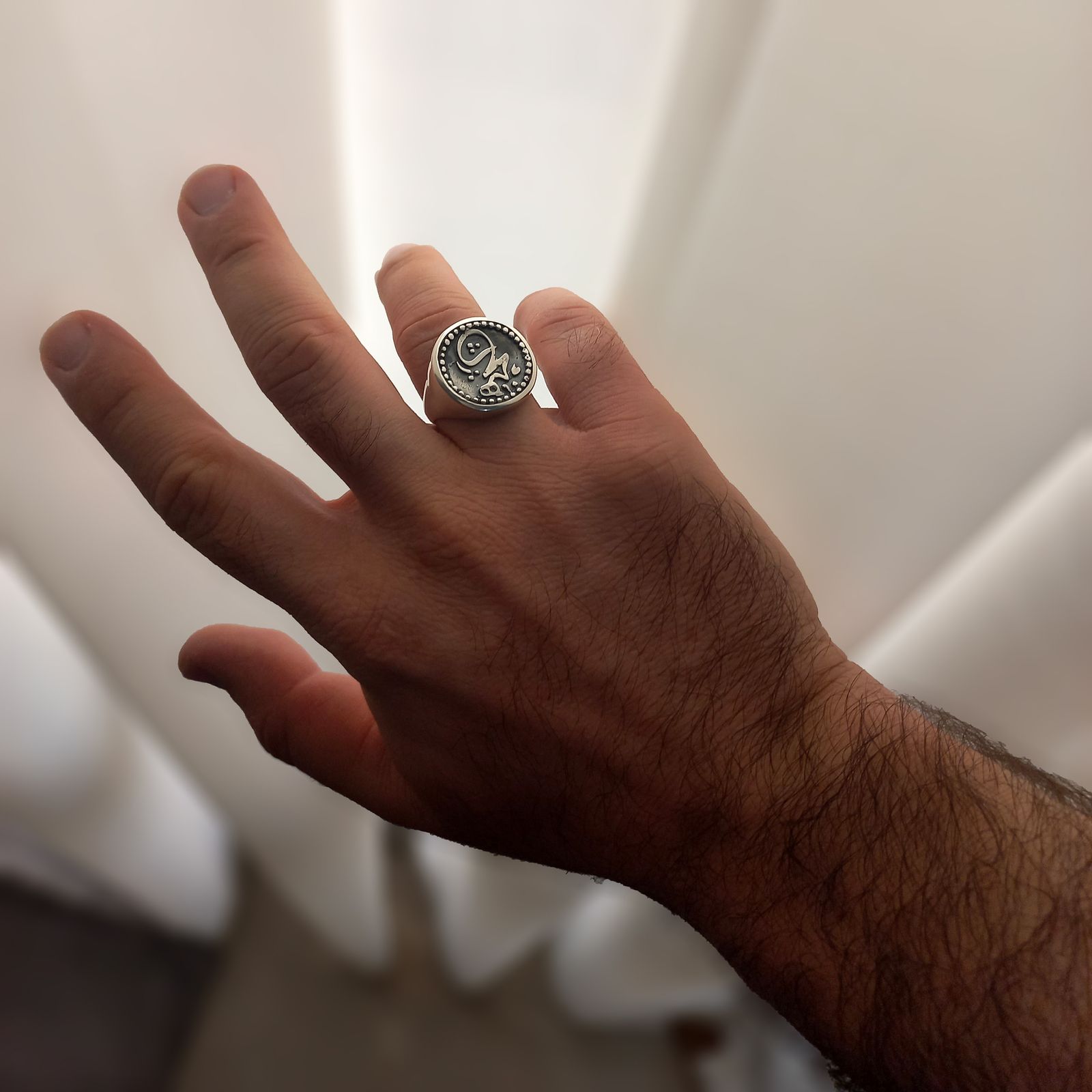 انگشتر نقره مردانه مانچو مدل هیچ کد rs003-s10 - - 3