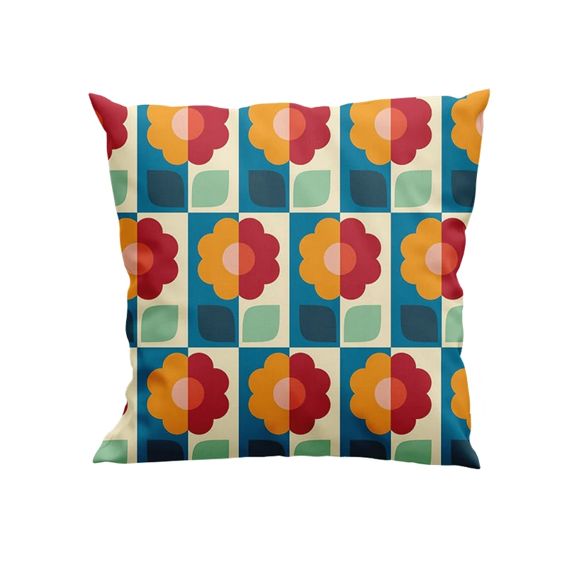 کوسن پاد آفرین مدل گل های فانتزی کد DKK633