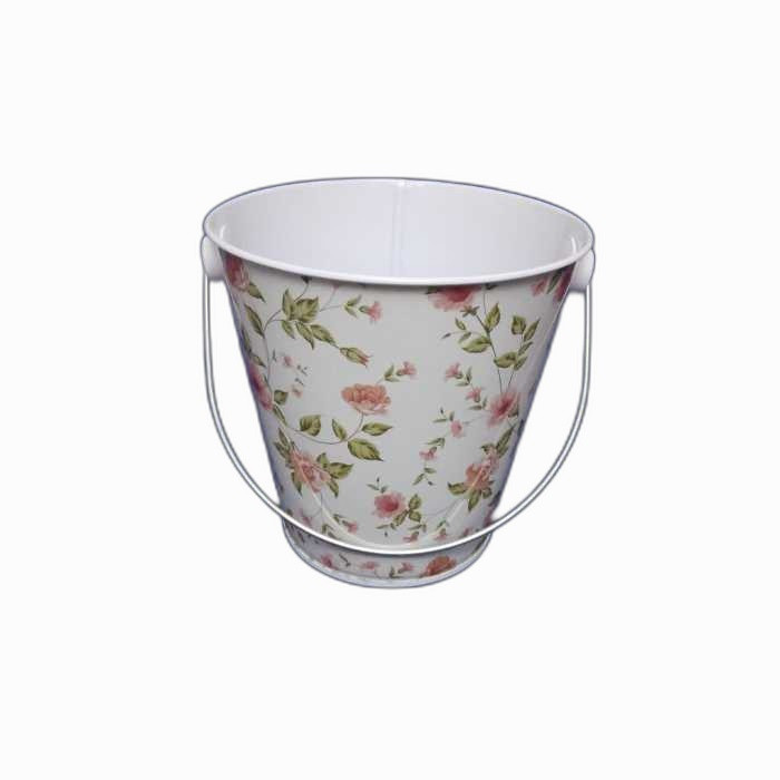 جعبه هدیه مدل سطلی طرح گل کد 05 