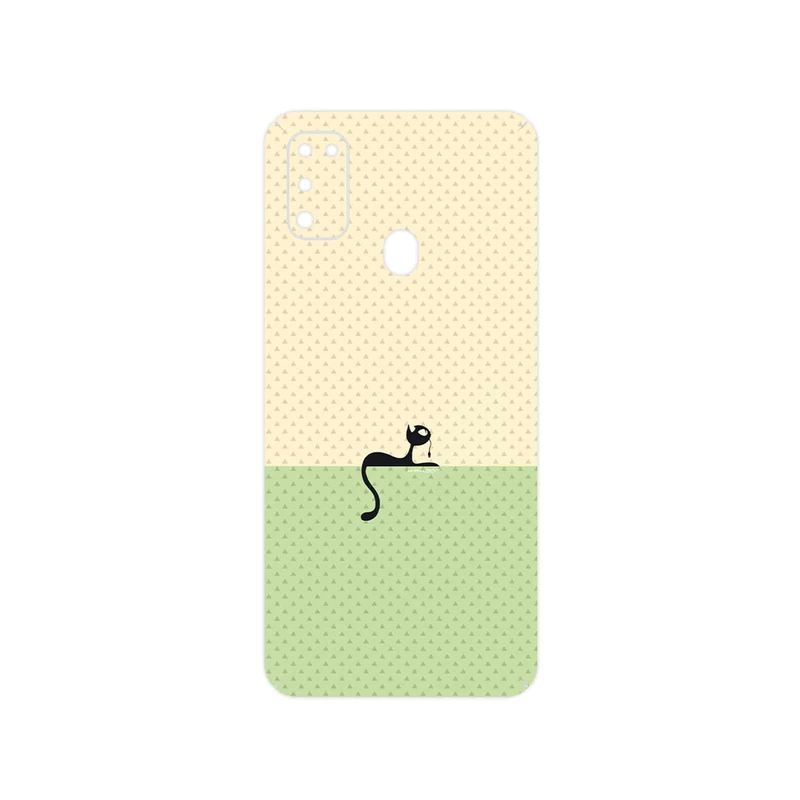 برچسب پوششی ماهوت مدل Minimal Internet Cat Icon مناسب برای گوشی موبایل سامسونگ Galaxy M30s