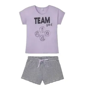 ست تی شرت و شلوارک زنانه دیزنی مدل 609-443