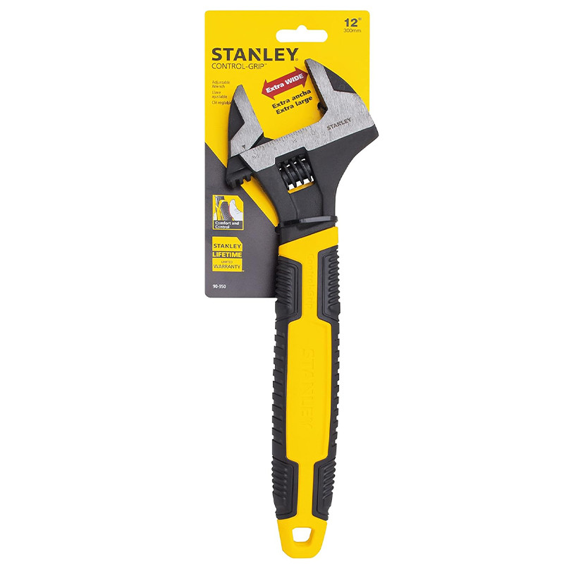 آچار فرانسه استنلی مدل فوق حرفه ای کد ST WRENCH 090950 سایز 300 میلی متر