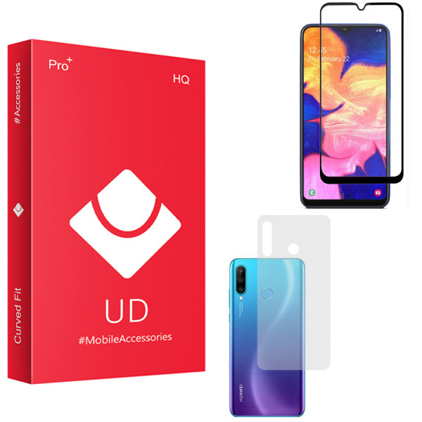 محافظ صفحه نمایش یو دی مدل HQ مناسب برای گوشی موبایل هوآوی P30 Lite به همراه محافظ پشت گوشی