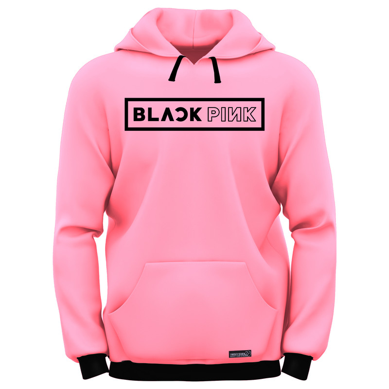 هودی زنانه 27 مدل Black Pink Stroke کد MH573