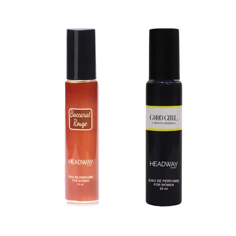 عطر جیبی زنانه هدوی استوری مدل گود گرل و کورکجان باکارات رژ حجم 30 میلی لیتر مجموعه 2 عددی