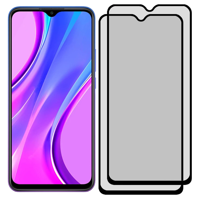 محافظ صفحه نمایش حریم شخصی مدل PRV مناسب برای گوشی موبایل شیائومی Redmi 9 بسته دو عددی