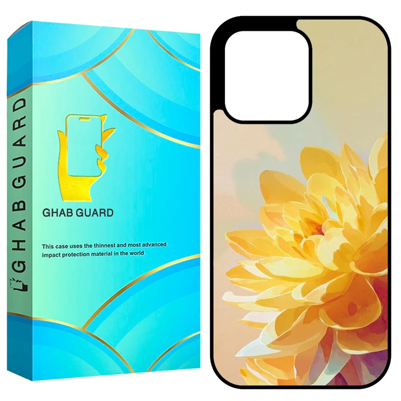 کاور قاب گارد طرح گل مدل GCHP16P مناسب برای گوشی موبایل اپل iPhone 16 Pro