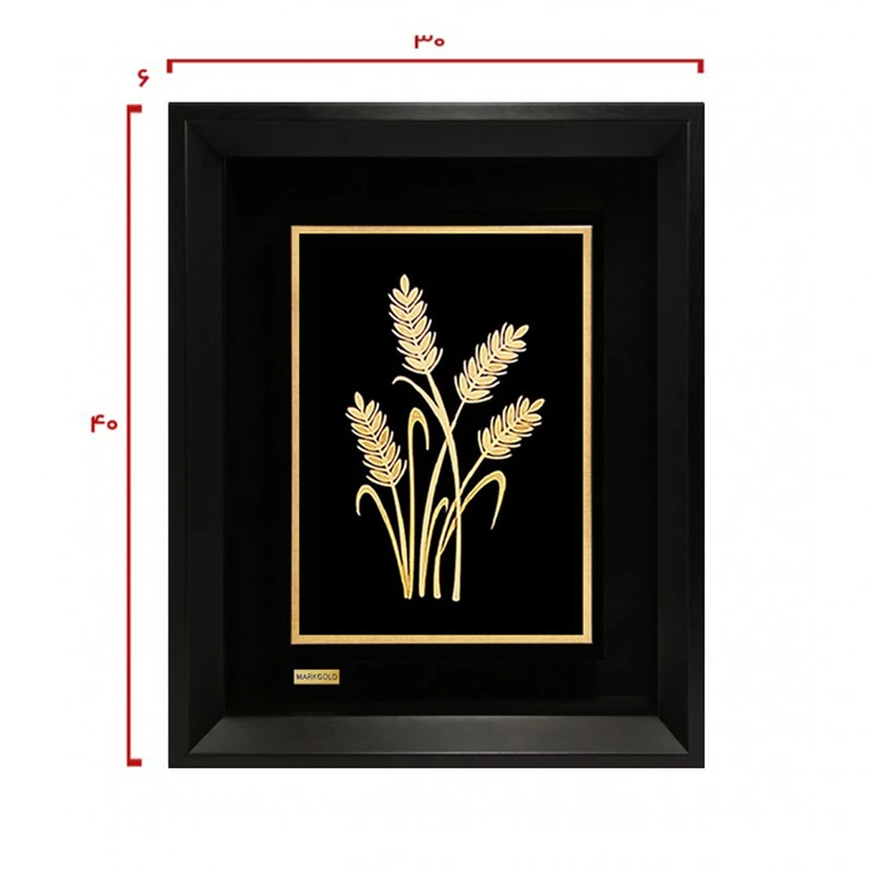 عکس شماره 2 : تابلو طلا کوب مارک گلد طرح گندم tf100