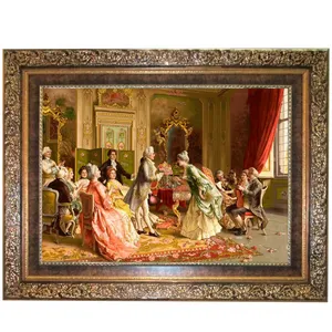 تابلو فرش ماشینی نقش نگار رضوی طرح خواستگاری کد 621M