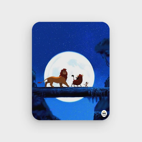 ماوس پد شادیت مدل انیمیشن شیر و شاه کد01 سایز24*19