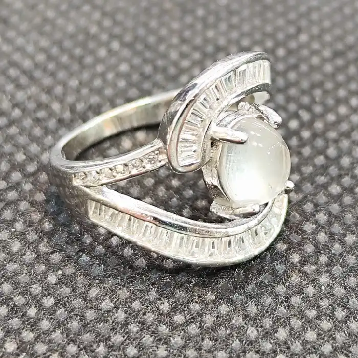 انگشتر نقره زنانه مدل سنگ در نجف کد 777