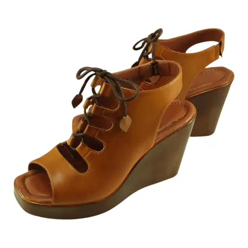 صندل زنانه مدل چرم طبیعی کد 693