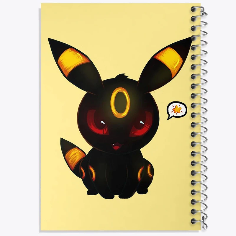 دفتر ژورنال نویسی 50 برگ خندالو مدل نقطه ای طرح امبرون انیمه پوکمون کد 17401