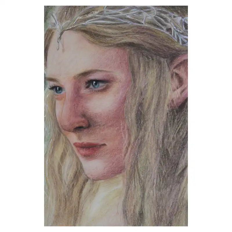 نقاشی مداد رنگی مدل ارباب حلقه ها کد 01