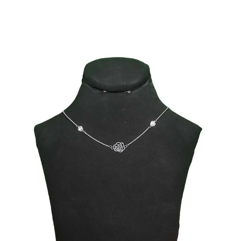 گردنبند نقره زنانه مدل فلاور
