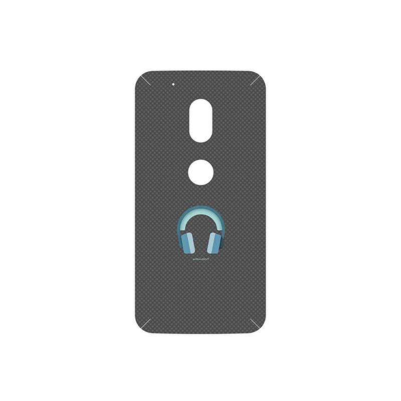 برچسب پوششی ماهوت مدل Minimal Headphone Icon مناسب برای گوشی موبایل موتورولا Moto G4 Play