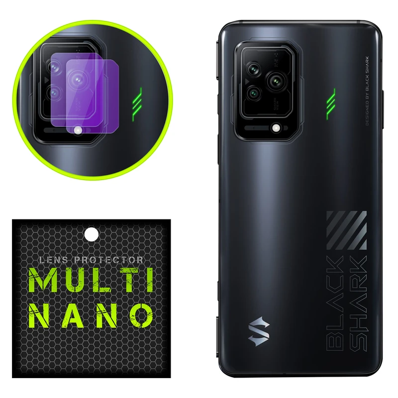 محافظ لنز دوربین مولتی نانو مدل X-L2P مناسب برای گوشی موبایل شیائومی Black Shark 5 Pro بسته دو عددی