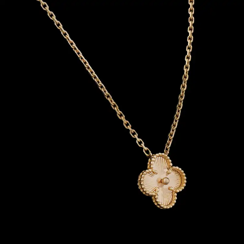 گردنبند طلا 18 عیار زنانه دلبر مدل ونکلیف