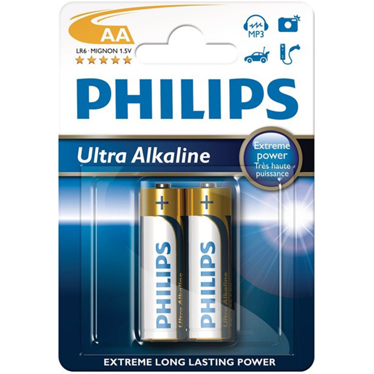 باتری قلمی فیلیپس مدل Ultra Alkaline بسته 2 عددی
