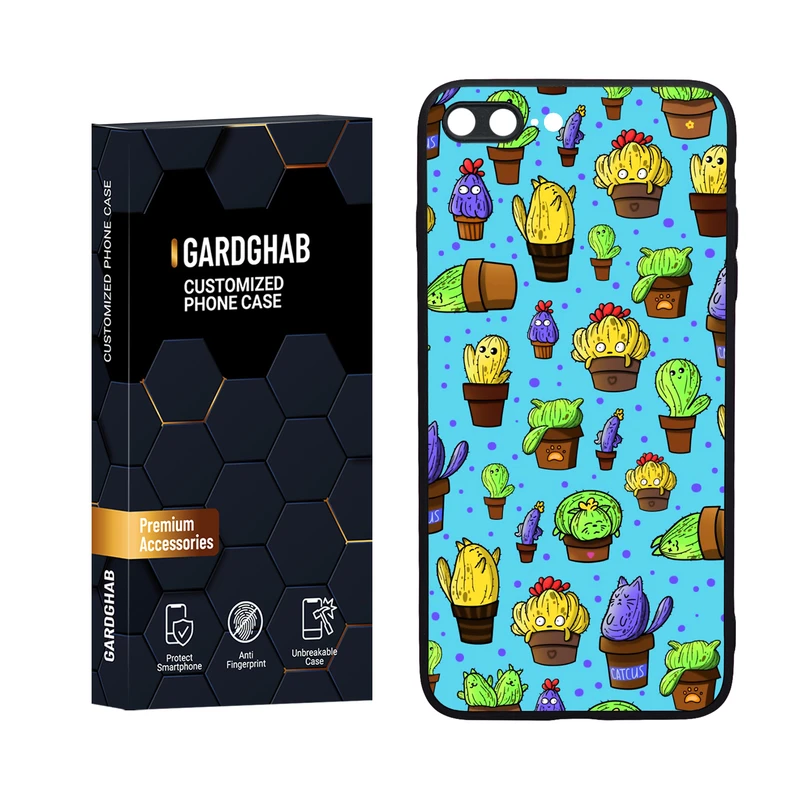 کاور گارد قاب مدل دورژله ای فانتزی مناسب برای گوشی موبایل اپل iPhone 7 Plus / 8 plus