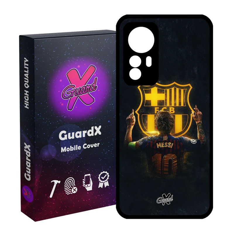 کاور گارد ایکس طرح Messi مدل Glass10196 مناسب برای گوشی موبایل شیائومی Redmi Note 12S