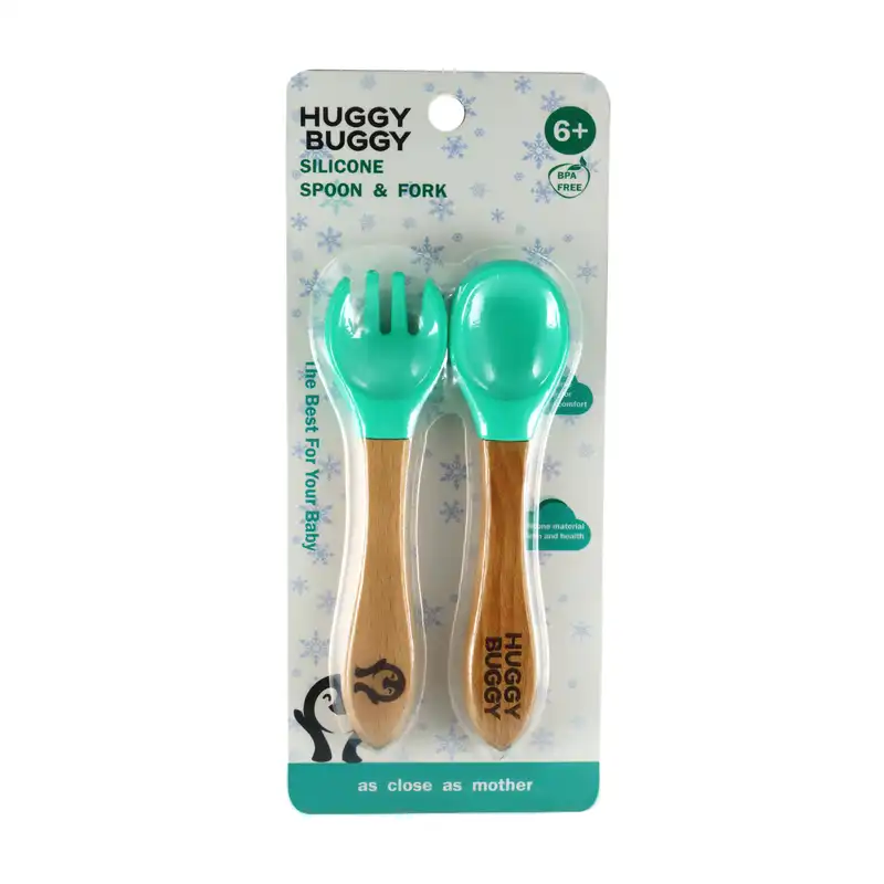 قاشق و چنگال کودک هاگی باگی مدل 3302