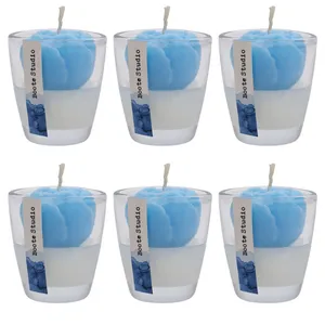 شمع معطر مدل غنچه عشق بسته 6 عددی