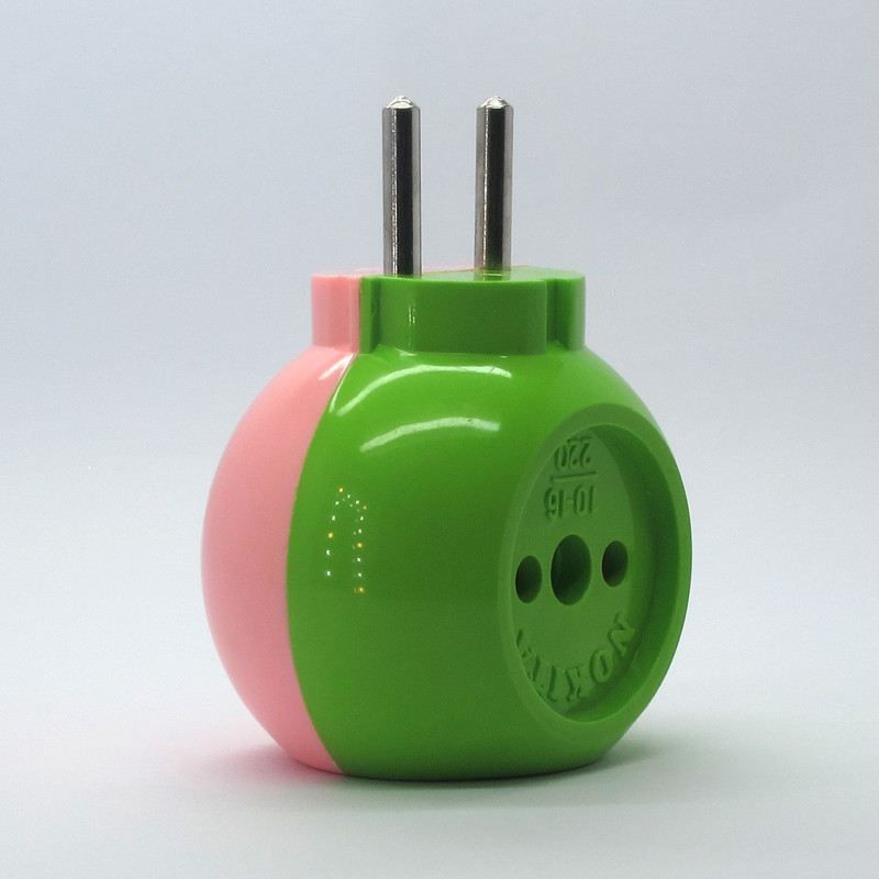 سه شاخه برق مدل COLORFUL بسته 2 عددی