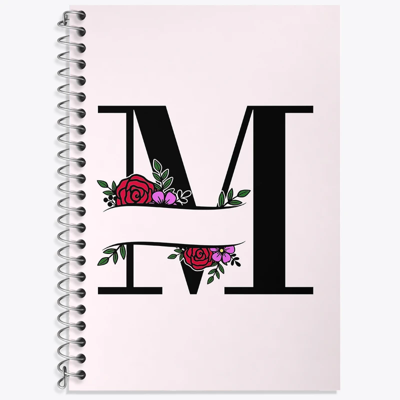 دفتر نت موسیقی 50 برگ خندالو طرح حرف M کد N3341