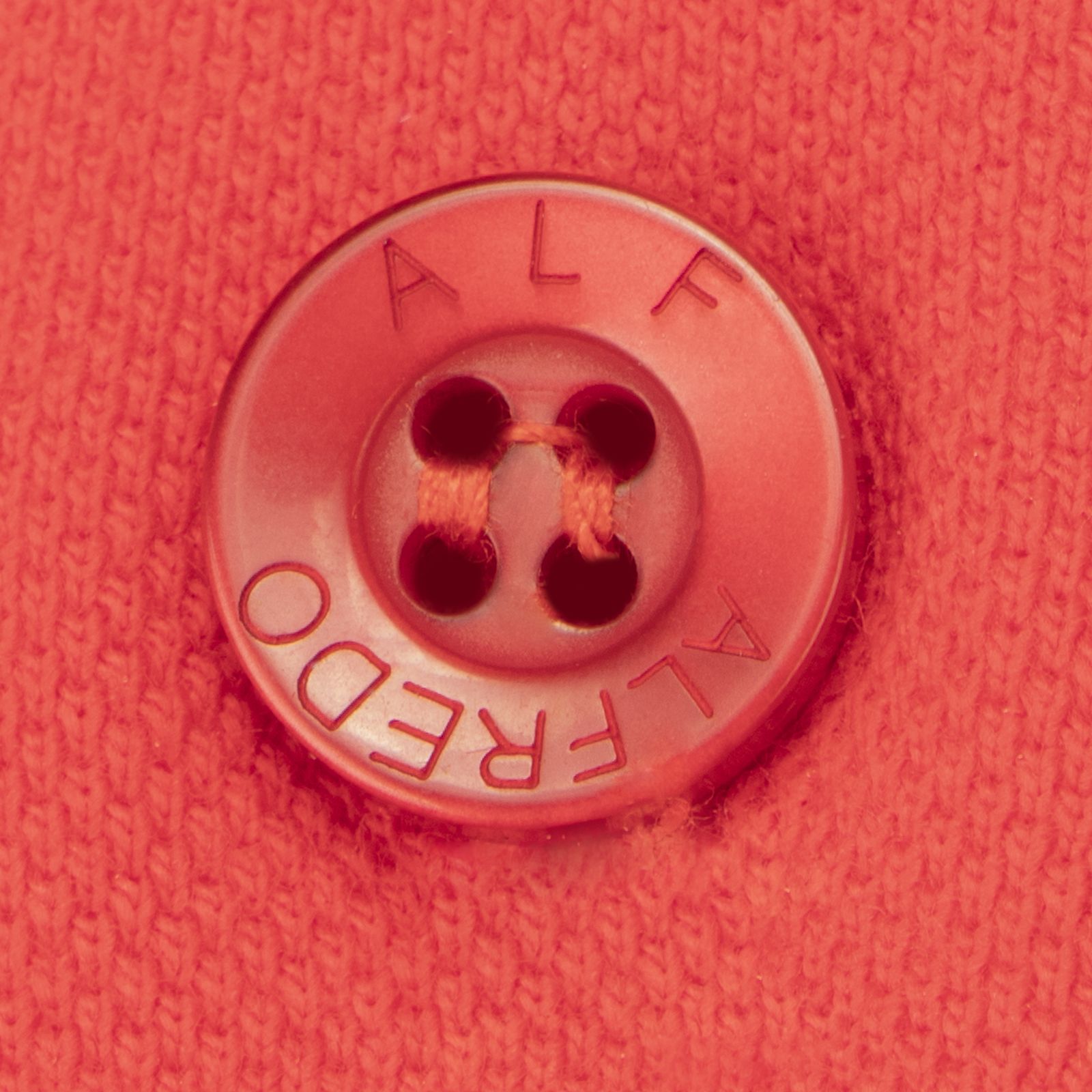 پولوشرت آستین کوتاه مردانه الفردو مدل یقه سه دکمه جودون رنگ قرمز -  - 4