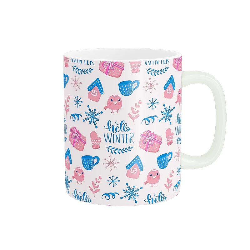 ماگ طرح انیمه ی الگوی زمستانی کد 1369