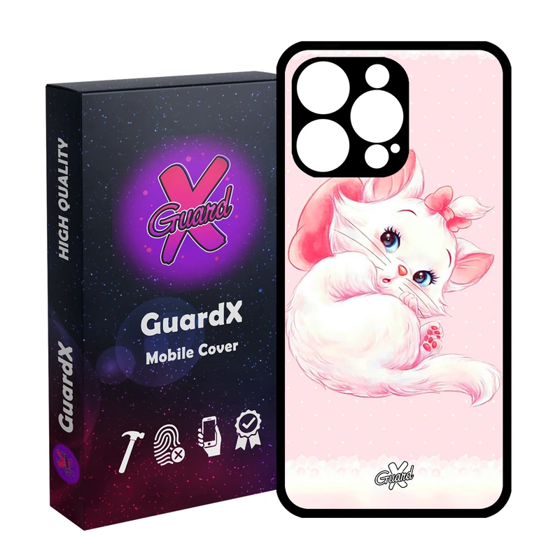 کاور گارد ایکس طرح Cat مدل قاب Glass10219 مناسب برای گوشی موبایل اپل iPhone 15 Pro Max