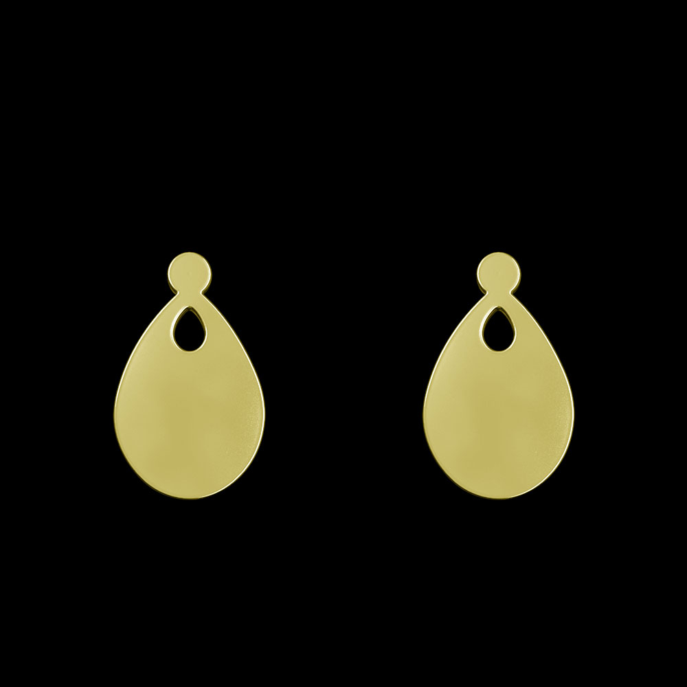 گوشواره طلا 18 عیار زنانه مدوپد مدل اشک کد GA1-11927