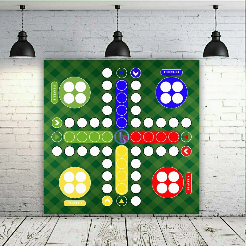 پوستر پارچه ای طرح بازی نوستالژی منچ مدل SDP2025