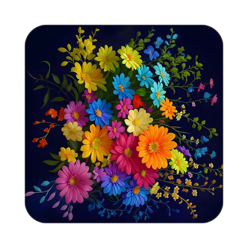 زیر لیوانی کاکتی طرح گل مدل mp18565