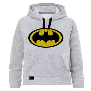 هودی پسرانه چاپیستا طرح بتمن کد J114 رنگ طوسی