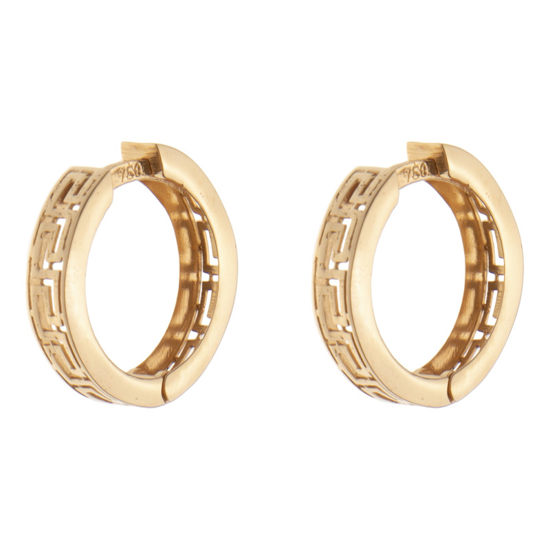 گوشواره حلقه ای طلا 18 عیار زنانه مایا ماهک مدل ME1210