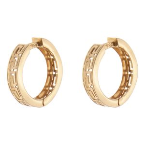 گوشواره حلقه ای طلا 18 عیار زنانه مایا ماهک مدل ME1210