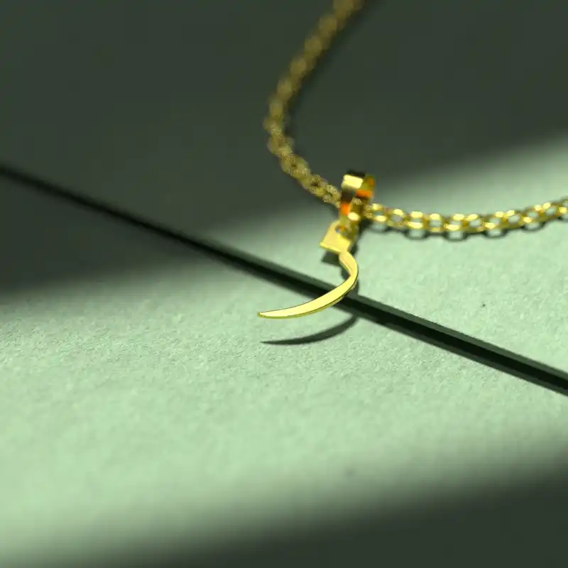 گردنبند طلا 18 عیار زنانه مدوپد مدل حرف ز کد I3-1-1877