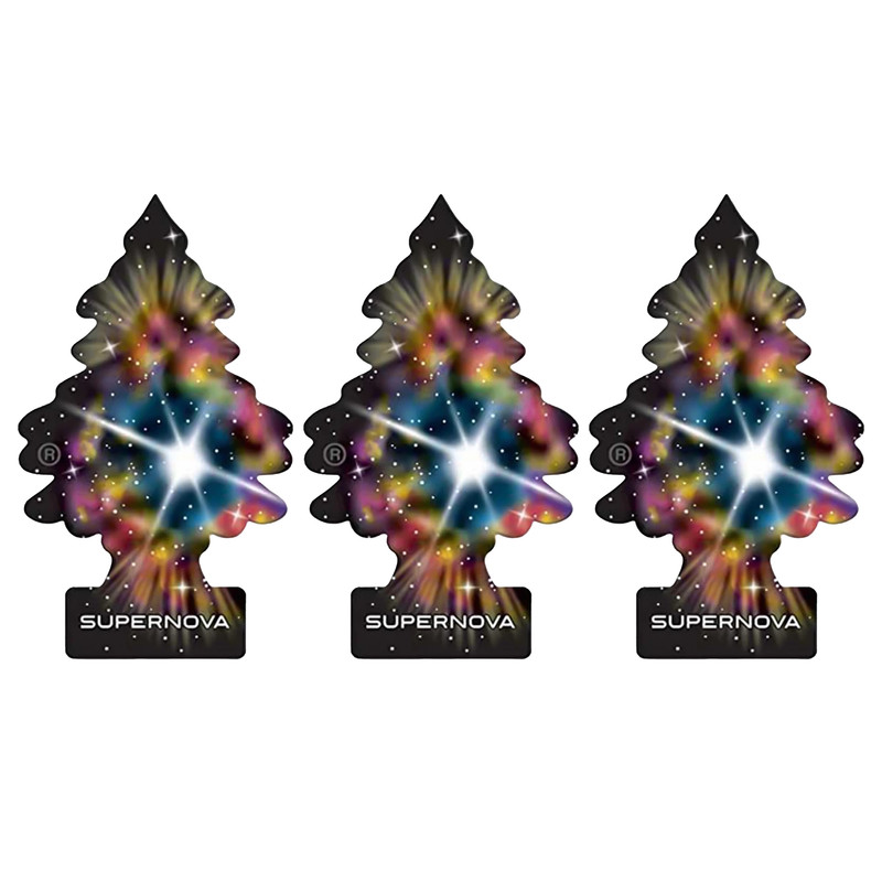 خوشبوکننده خودرو لیتل تریس مدل Trees رایحه SUPERNOVA بسته 3 عددی
