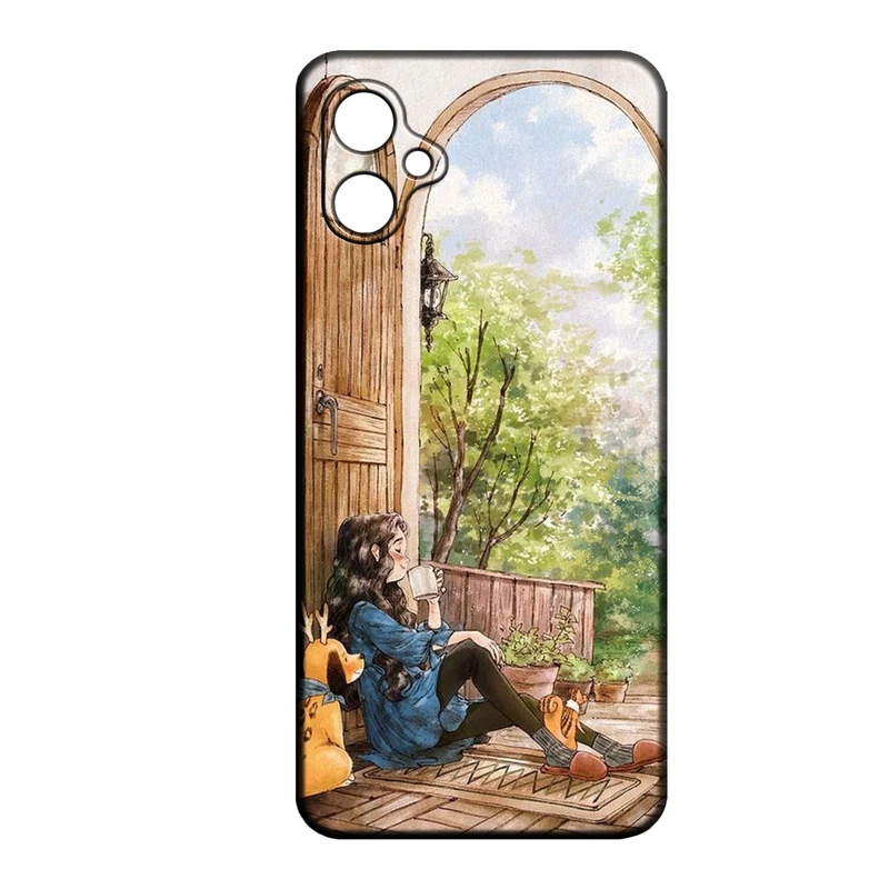 کاور طرح دخترانه کد 299 مناسب برای گوشی موبایل سامسونگ Galaxy A05