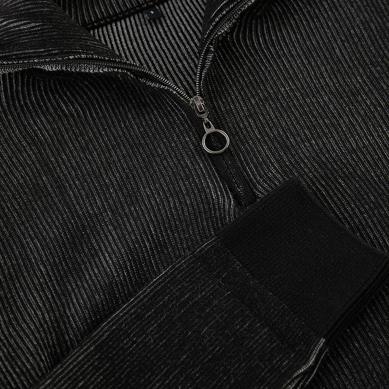 پلیور یقه برگردان مردانه مدل 825268957 طرح ترندیول